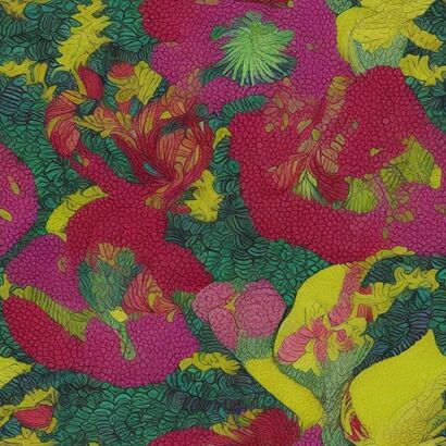 GAN EDEN IV - a Digital Graphics and Cartoon Artowrk by Beatriz Finkielsztejn